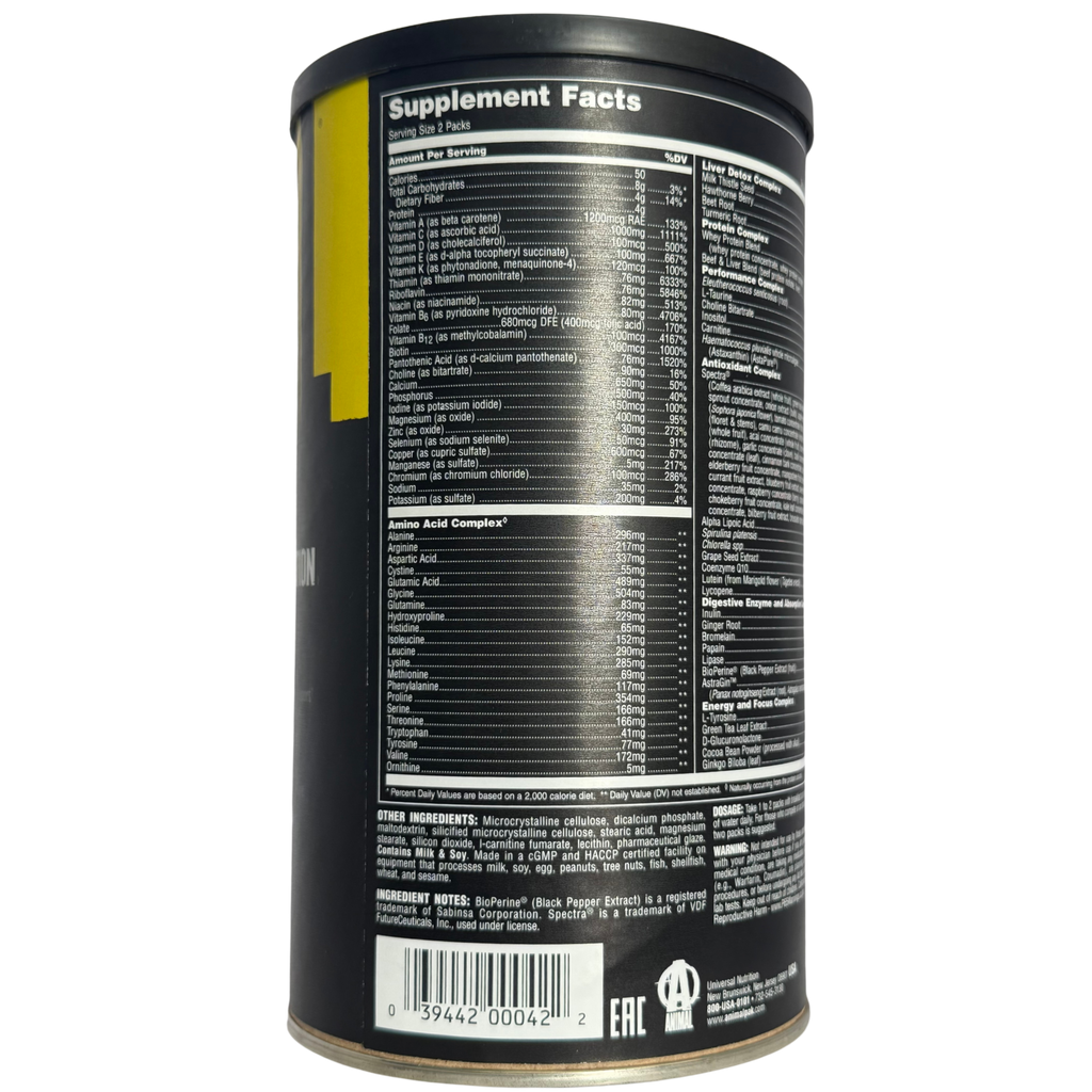 ANIMAL PAK ULTÍMATE FOUNDATION - 44 PACKS