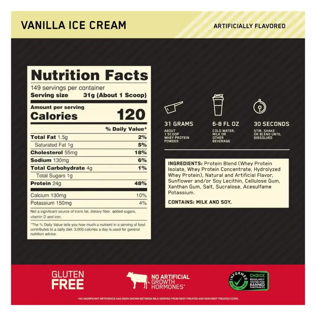 GOLD STANDARD WHEY - 10 LIBRAS